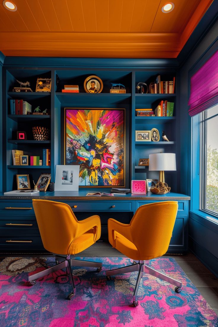 Фото № 17: Место, где воплощаются смелые начинания: 19 примеров кабинета от ReRooms