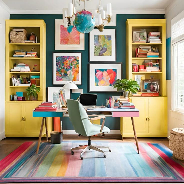 Фото № 16: Место, где воплощаются смелые начинания: 19 примеров кабинета от ReRooms