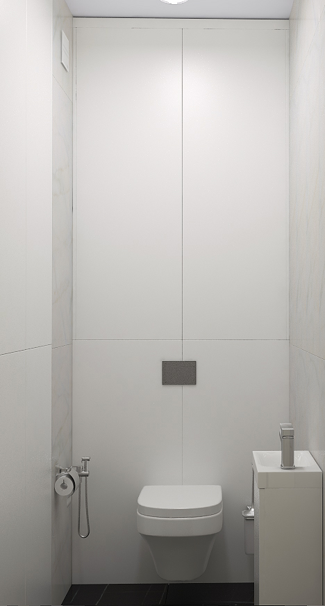 Фото № 1: Двухкомнатная квартира в стиле минимализм в пастельных тонах