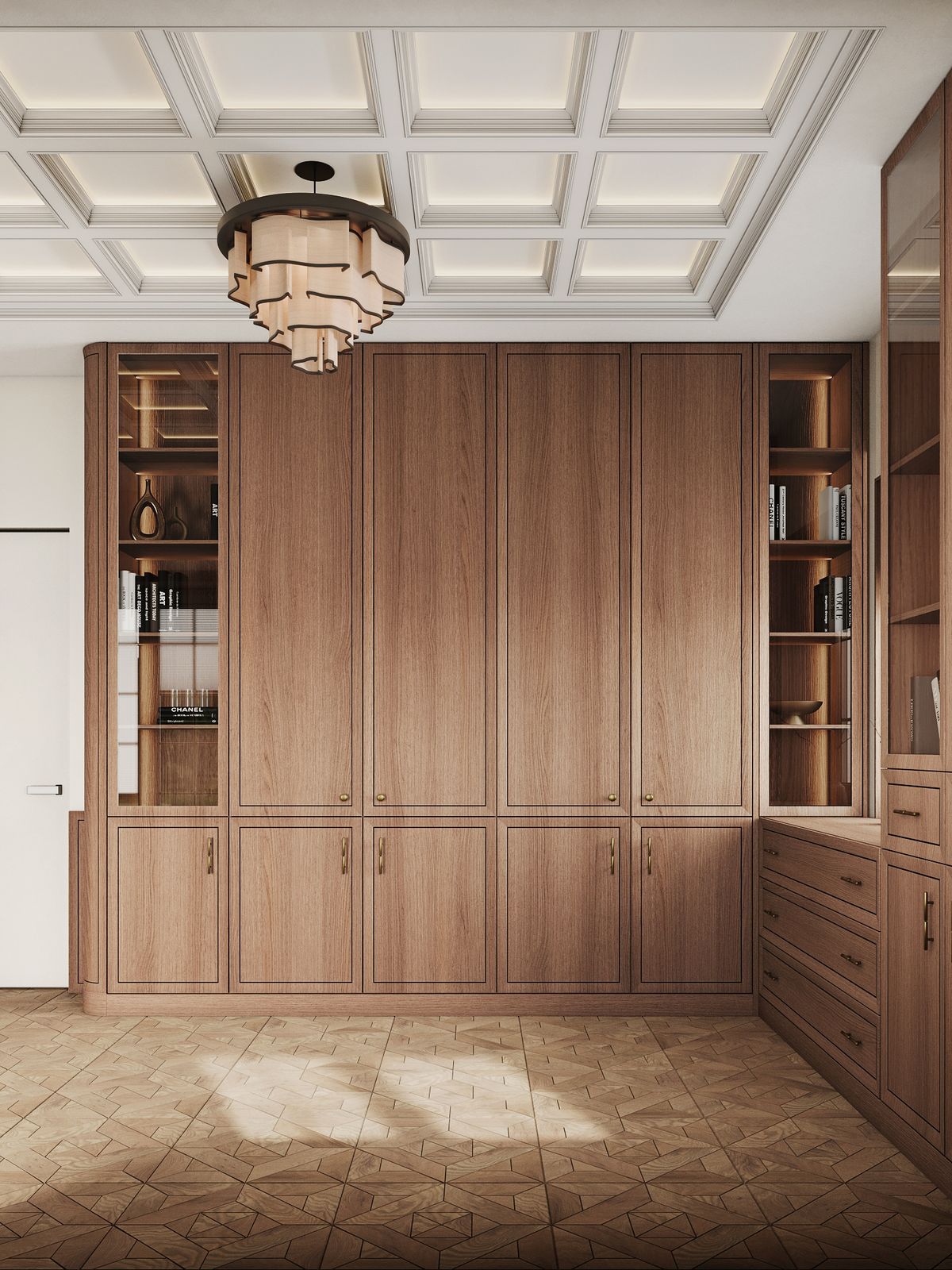 Фото № 1: 17 интерьеров с необычным потолком