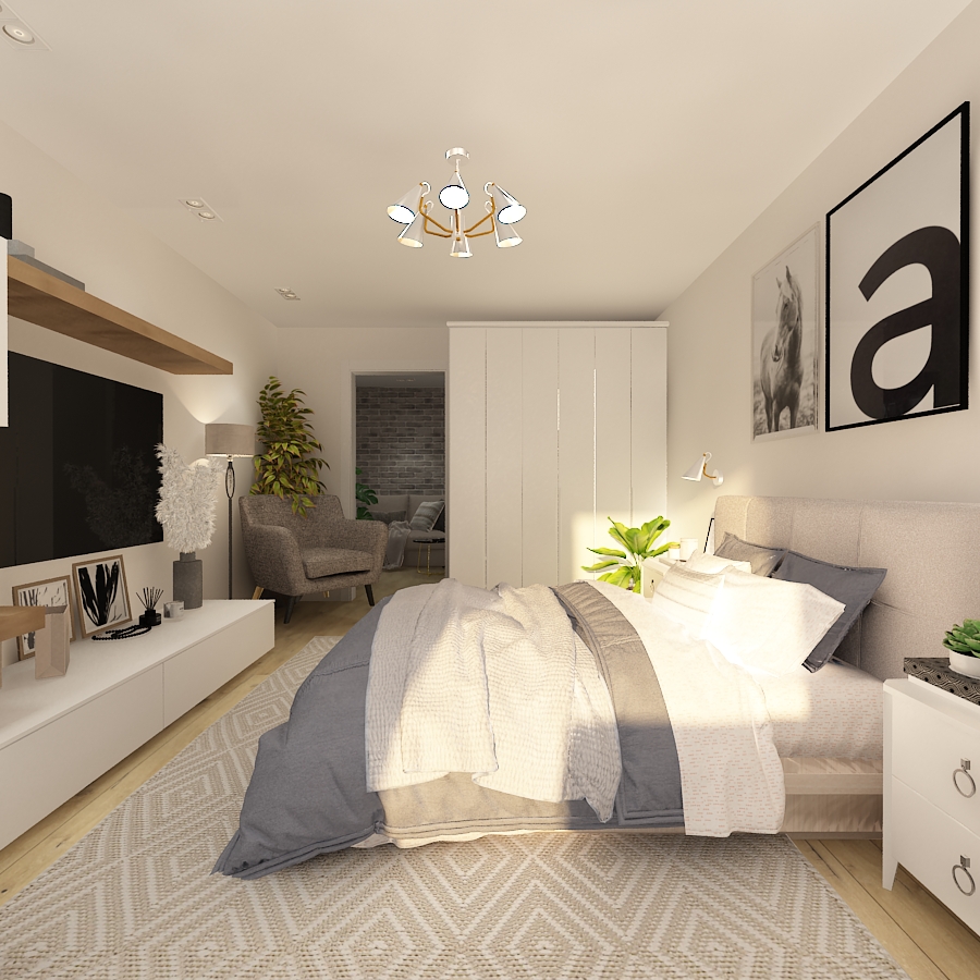 Фото № 4: Однокомнатная квартира в скандинавском стиле 