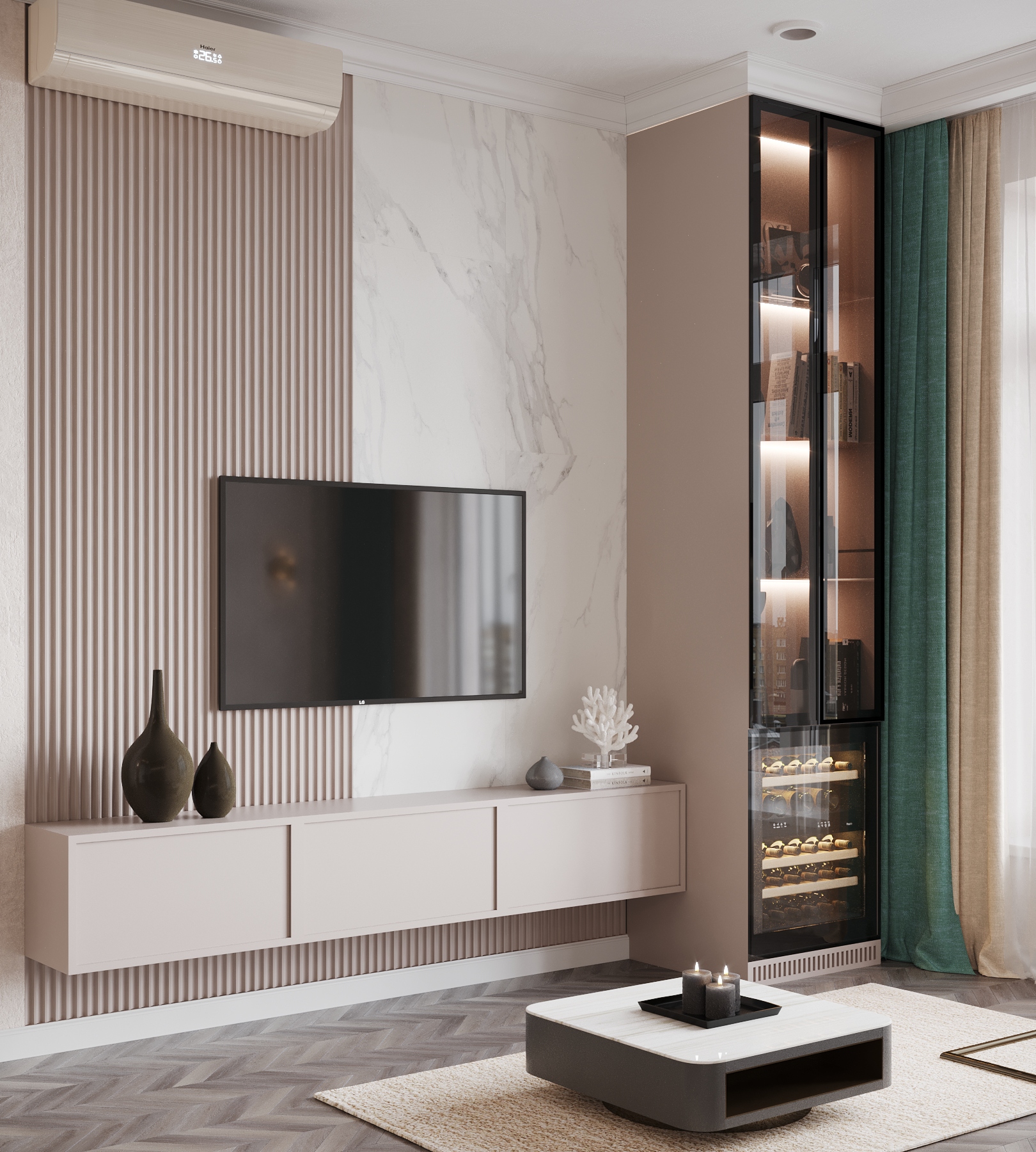 Фото № 5: Четырехкомнатная квартира в стиле современная классика