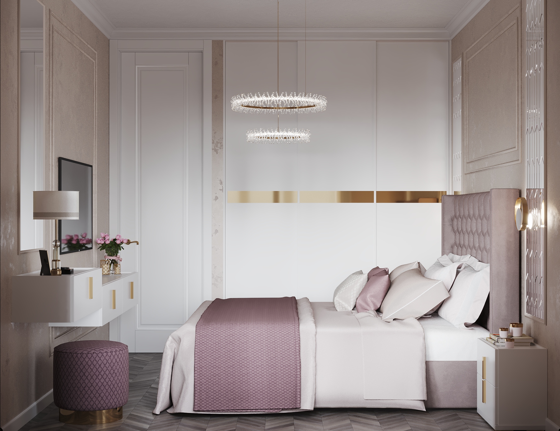 Фото № 7: Четырехкомнатная квартира в стиле современная классика