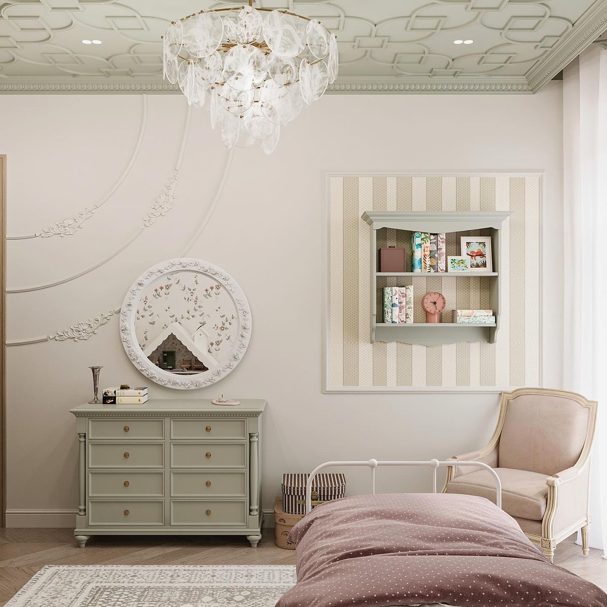 Фото № 1: Спальня для девочки в стиле прованс: 11 непременных атрибутов