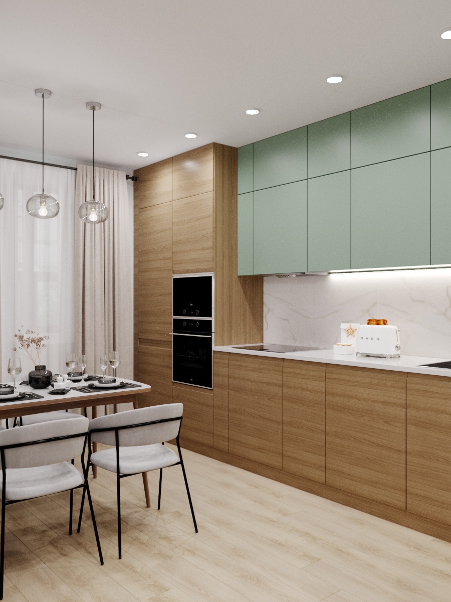 Фото № 2: Элегантный современный интерьер с уютной детской