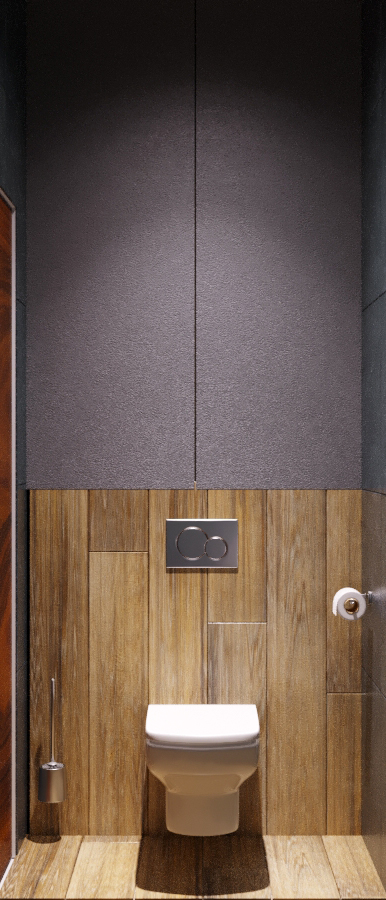 Фото № 1: Брутальный интерьер с кирпичной стеной