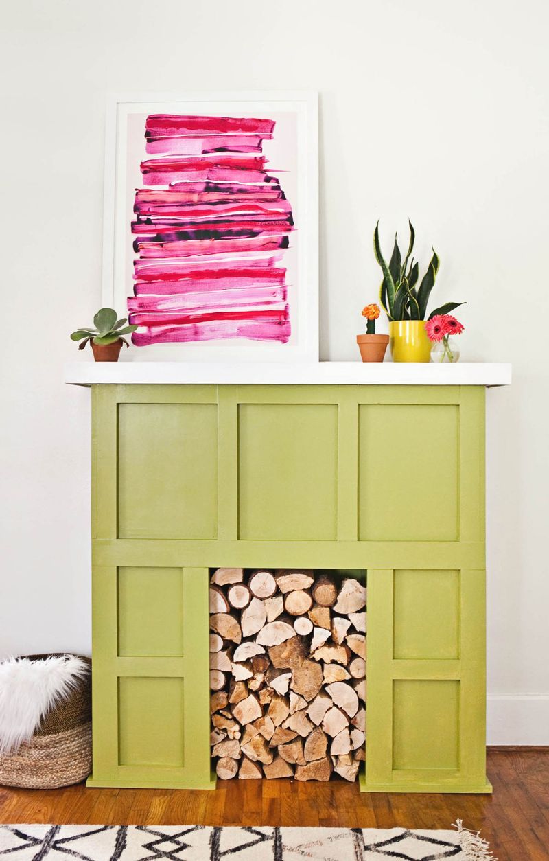 Фото № 8: Фальшкамин в интерьере: как создать в гостиной атмосферу тепла и уюта, 13 идей