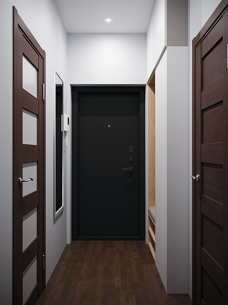 Фото № 1: Стильная однушка с яркими акцентами 