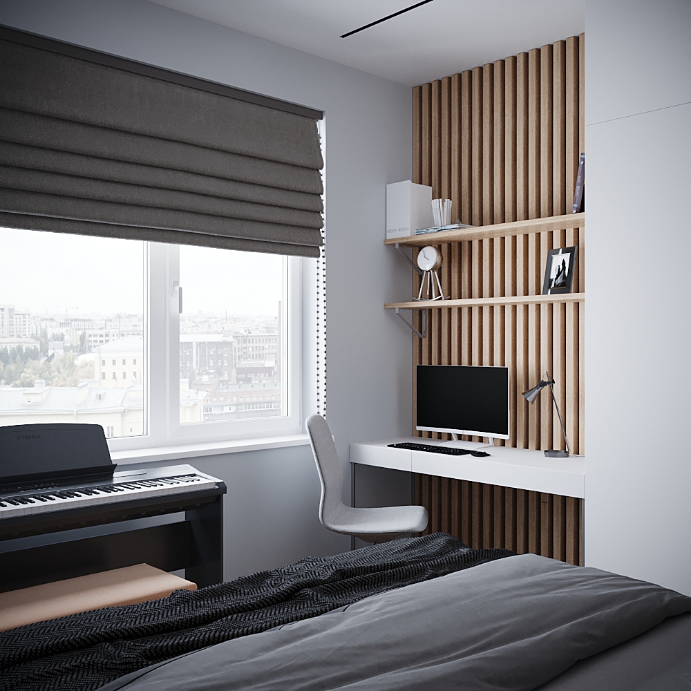 Фото № 6: Стильная однушка с яркими акцентами 