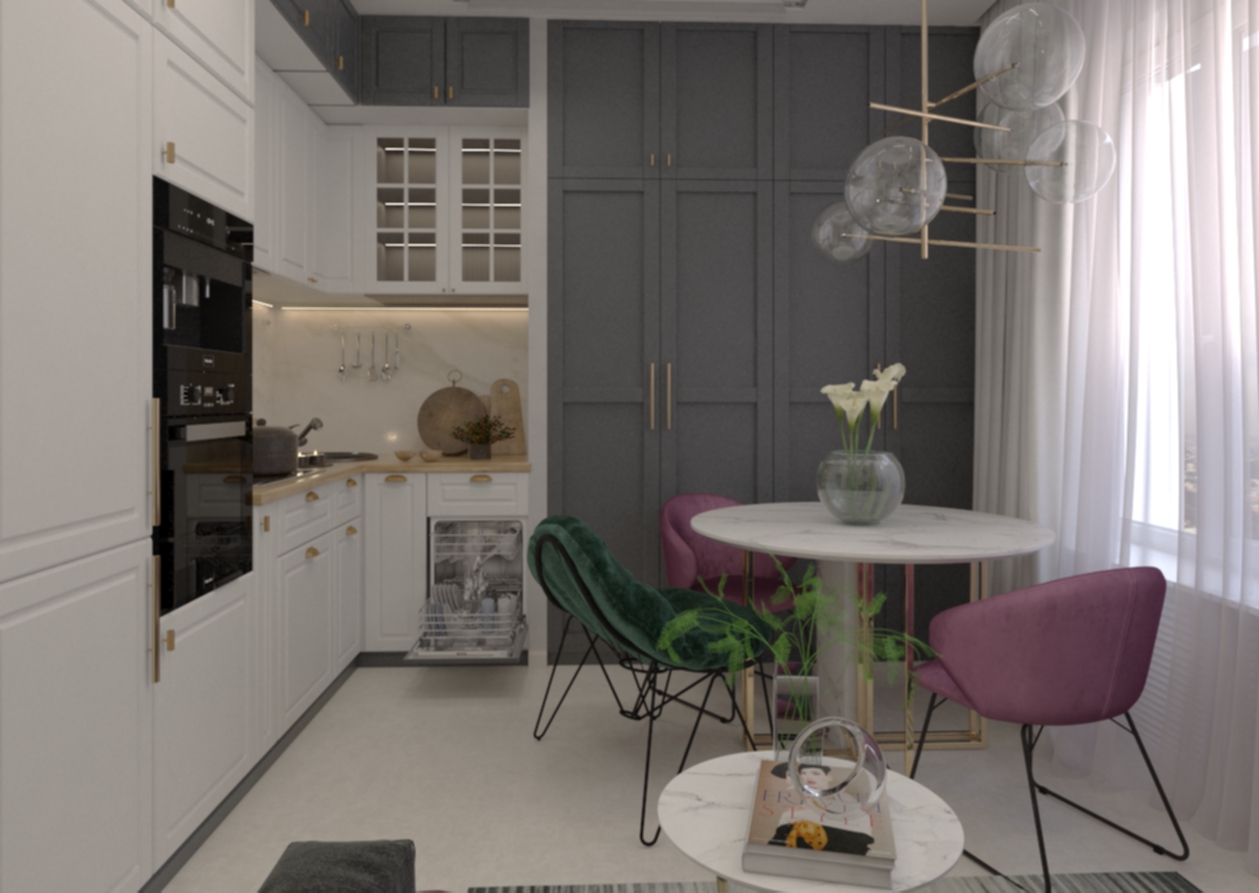 Фото № 4: Современная эклектичная студия 