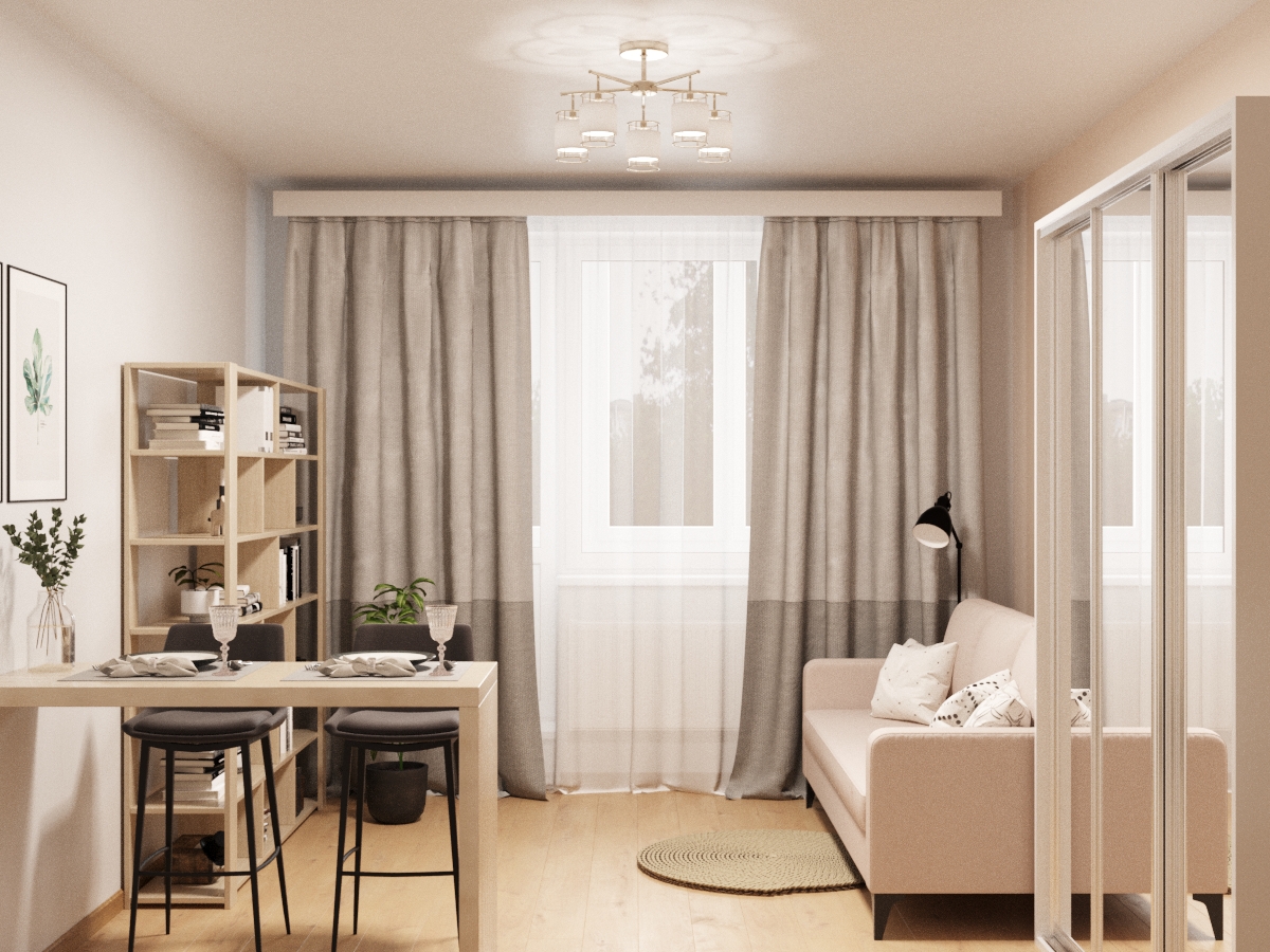 Фото № 3: Современная квартира-студия площадью 28 метров: дизайн-проект ReRooms