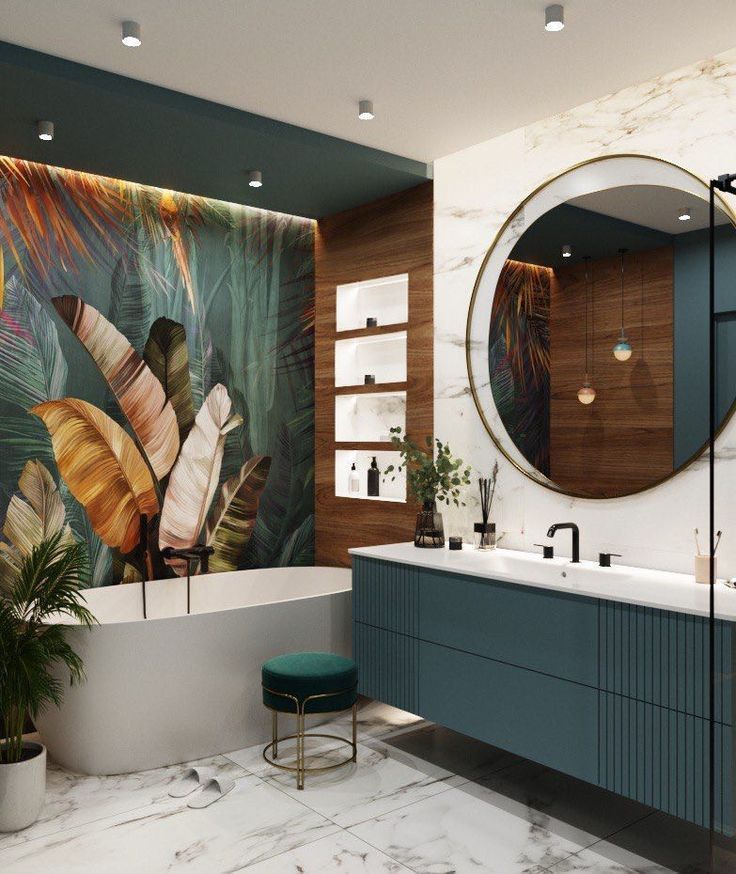 Фото № 14: Яркая ванная комната: 15 сочных интерьеров от ReRooms