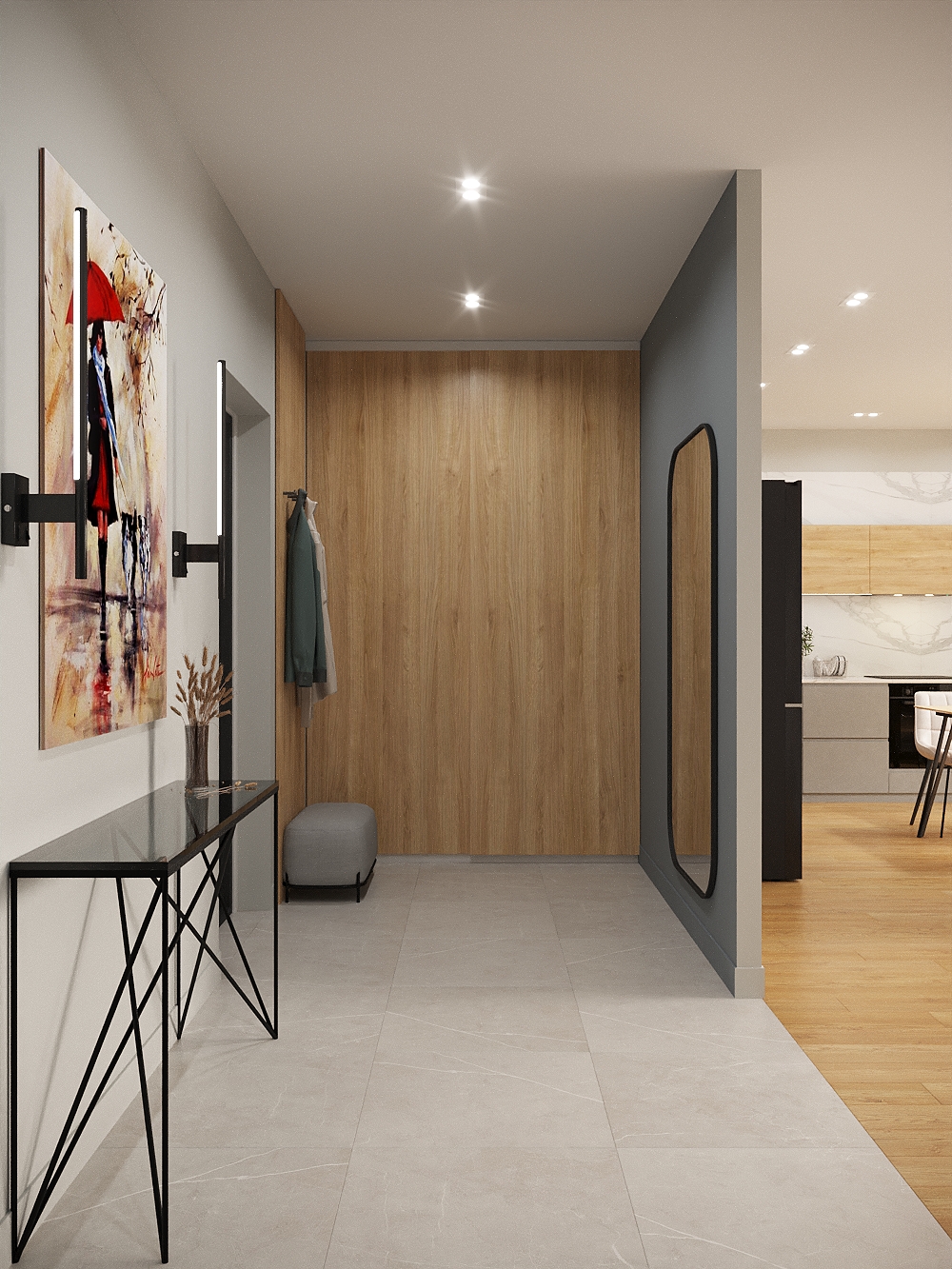 Фото № 1: Современная двухкомнатная квартира в стиле модернизм