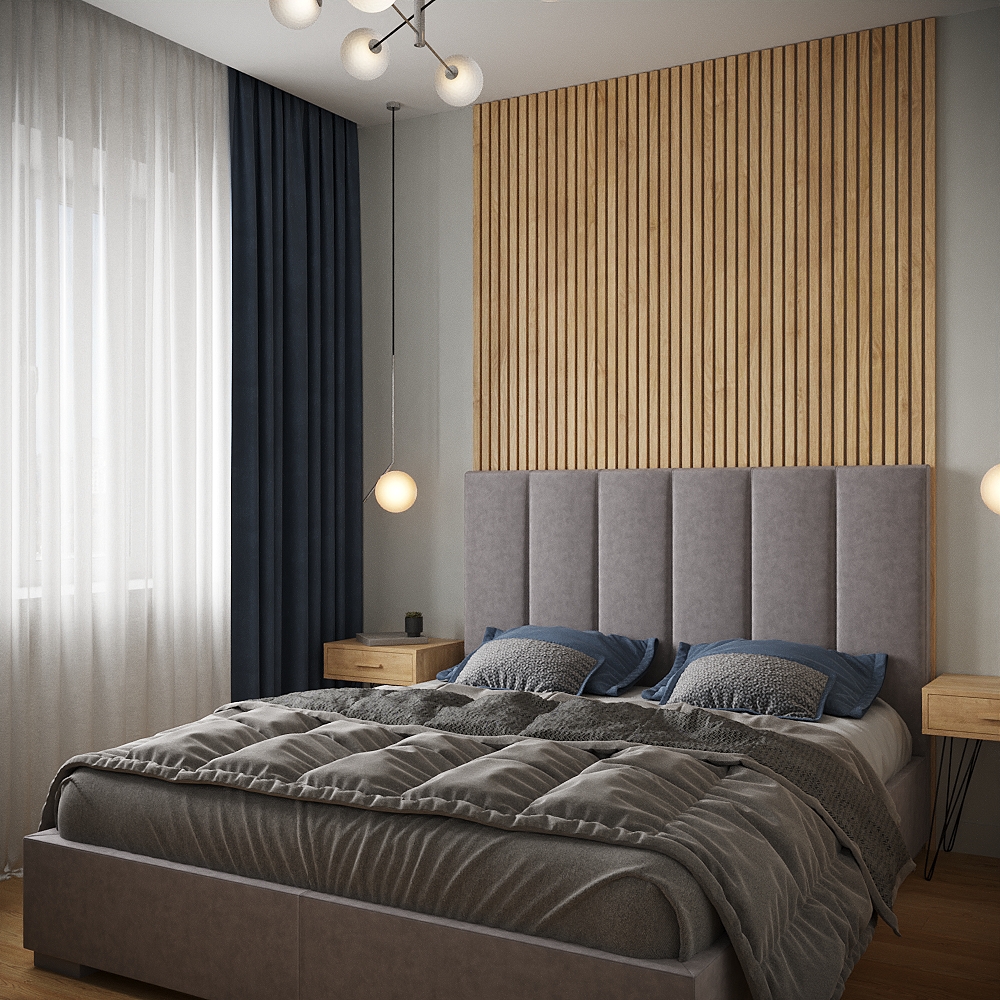 Фото № 2: Современная двухкомнатная квартира в стиле модернизм