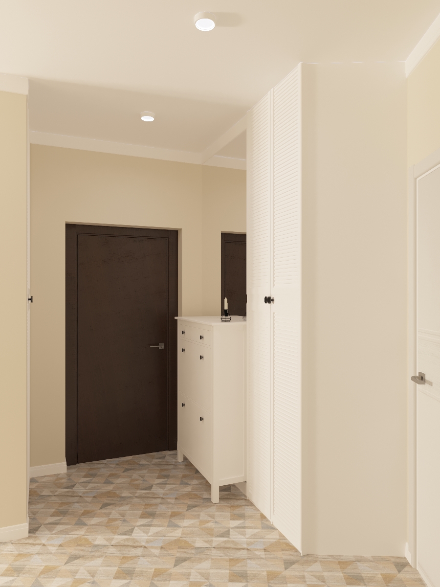 Фото № 1: Эклектичная двушка с необычной кухней: дизайн-проект ReRooms