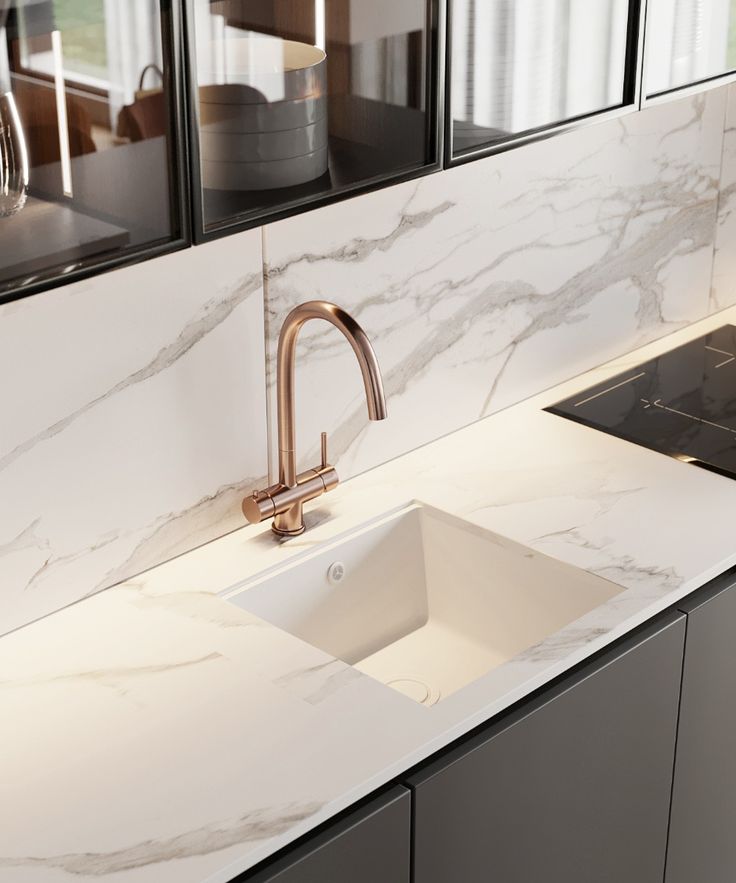 Фото № 7: Ламинат или массив? Выбираем столешницу: 10 стильных идей