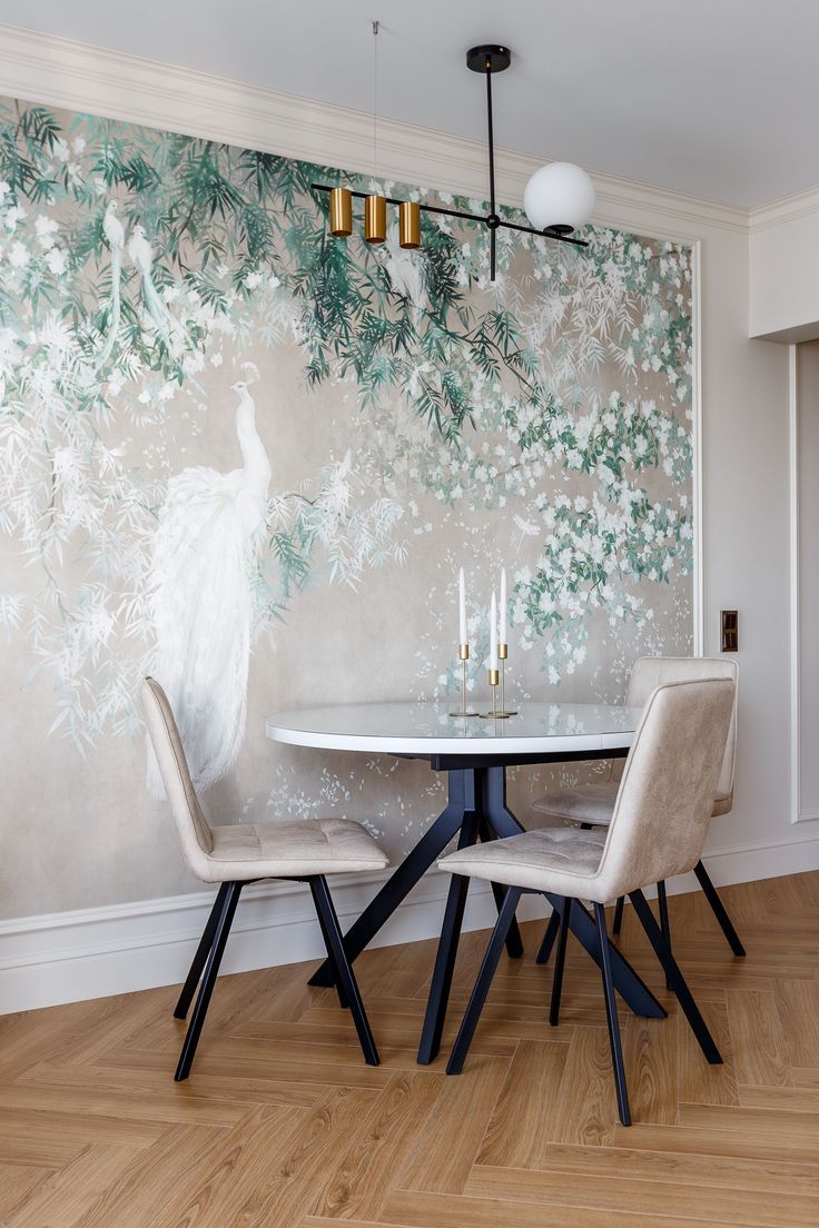 Фото № 1: Как использовать фрески в интерьере кухни: фотоподборка примеров