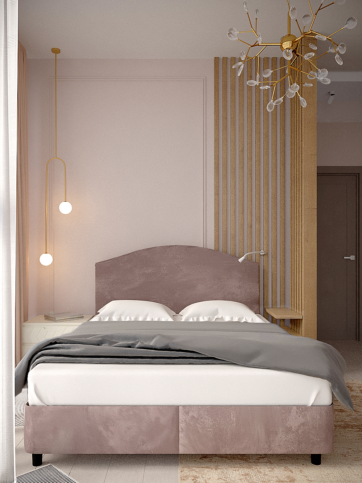 Фото № 4: Нежная четырехкомнатная квартира в современном стиле