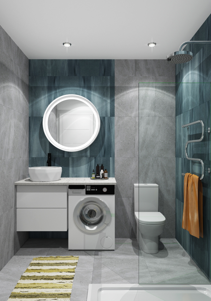 Фото № 4: Дизайн двушки с уютной спальней в стиле современная скандинавия