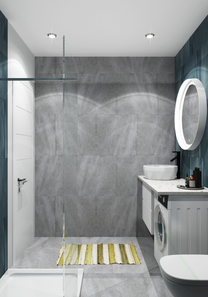 Фото № 5: Дизайн двушки с уютной спальней в стиле современная скандинавия