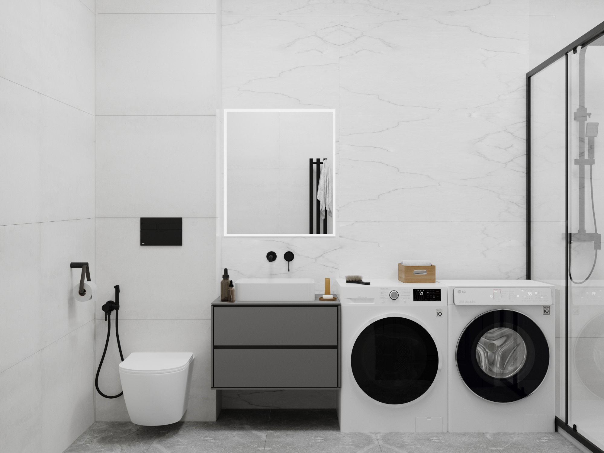 Фото № 2: Дизайн двухкомнатной квартиры с кабинетом на балконе