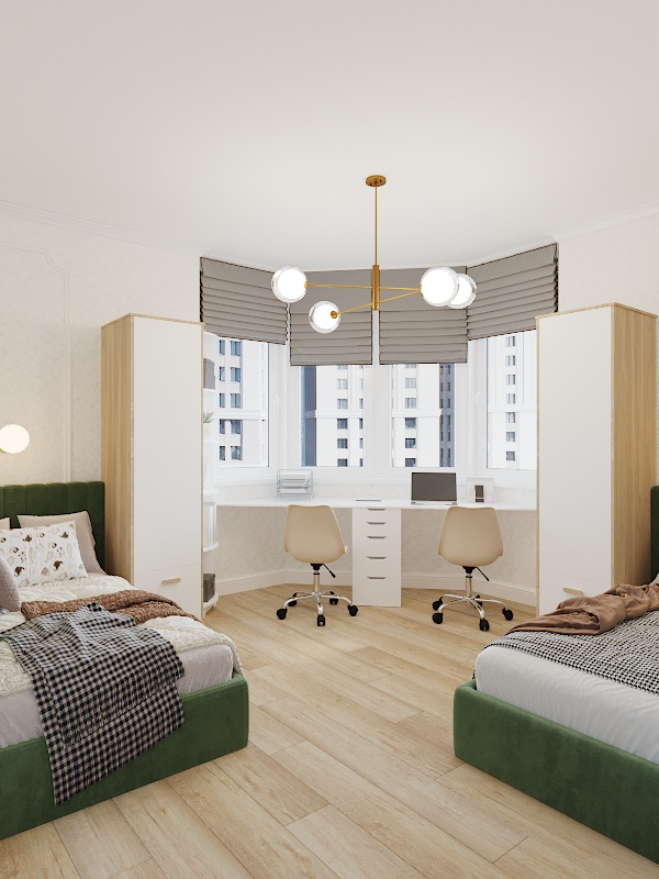 Фото № 2: Двухкомнатная квартира с детской комнатной 