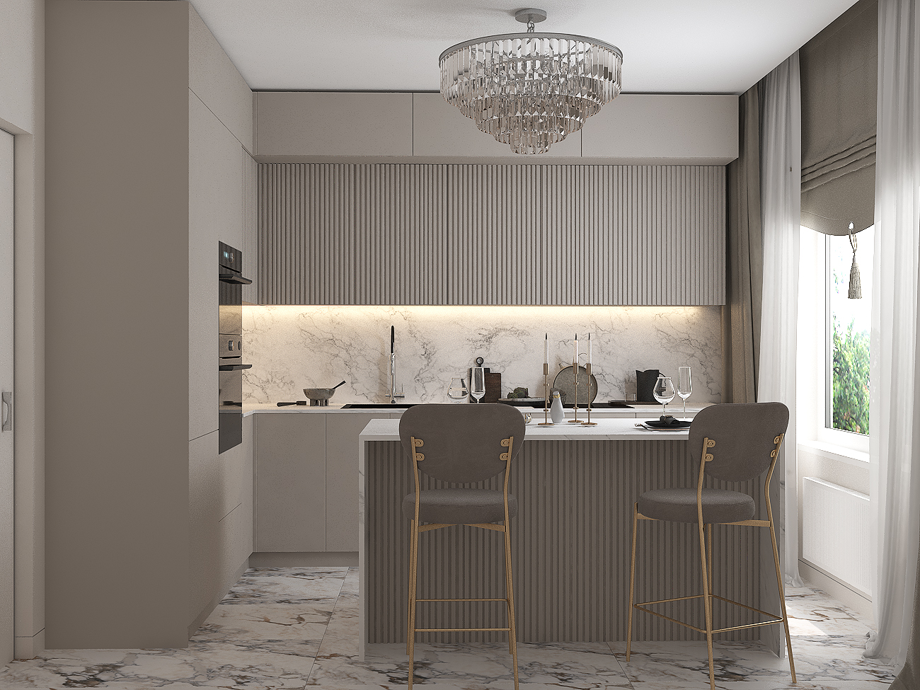 Фото № 1: Современная классика в интерьере эргономичной двушки