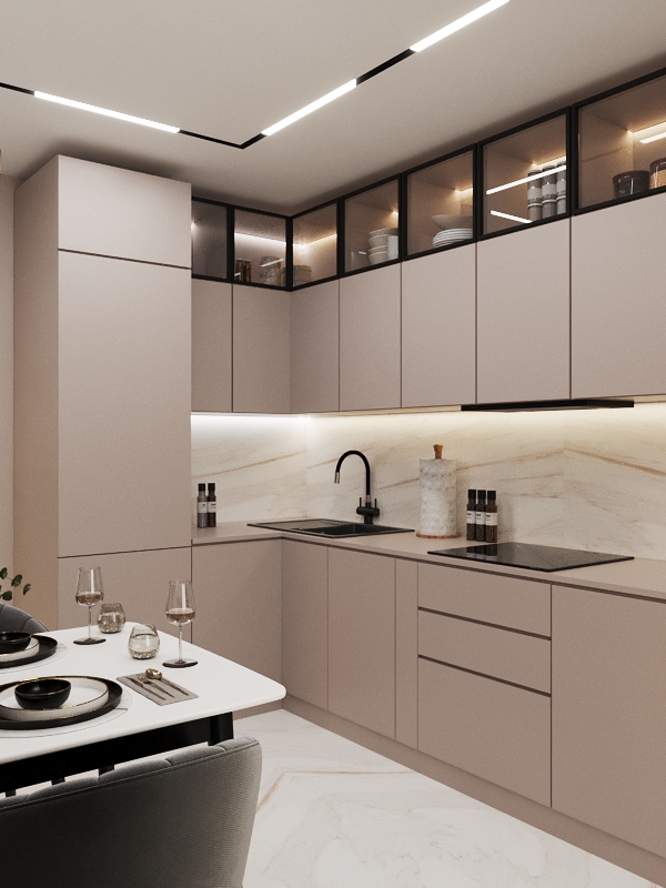 Фото № 2: Неоклассика в интерьере светлой двушки