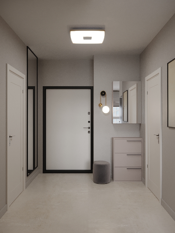 Фото № 1: Брутальная однушка в стиле минимализм от ReRooms