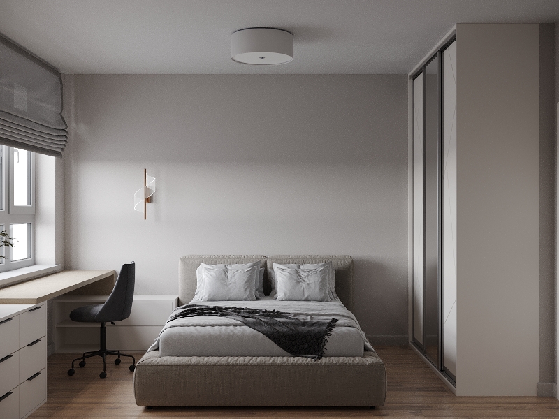 Фото № 2: Брутальная однушка в стиле минимализм от ReRooms