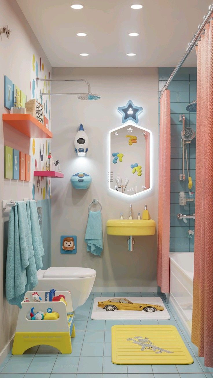 Фото № 14: Дизайн детской ванной: 16 крутых и практичных идей