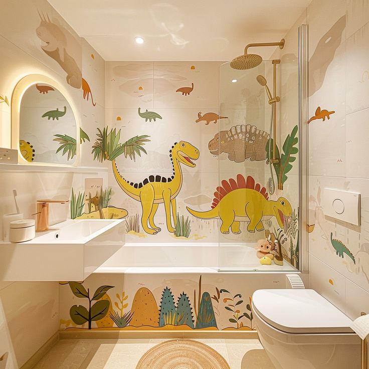 Фото № 16: Дизайн детской ванной: 16 крутых и практичных идей