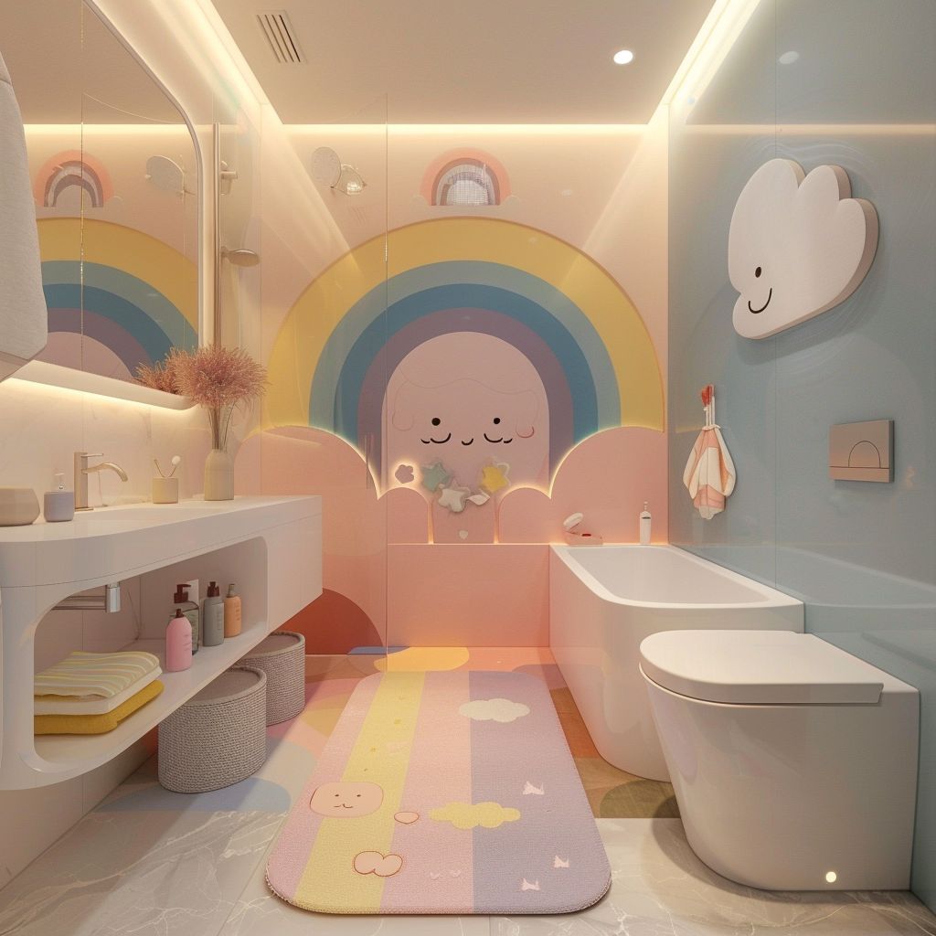 Фото № 11: Дизайн детской ванной: 16 крутых и практичных идей