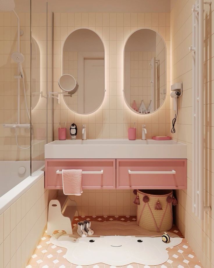 Фото № 9: Дизайн детской ванной: 16 крутых и практичных идей