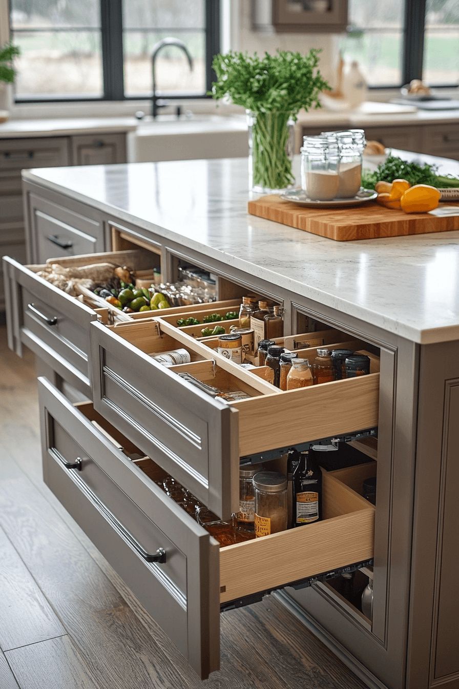 Фото № 10: Как в аптеке: 20 вариантов хранения для кухни