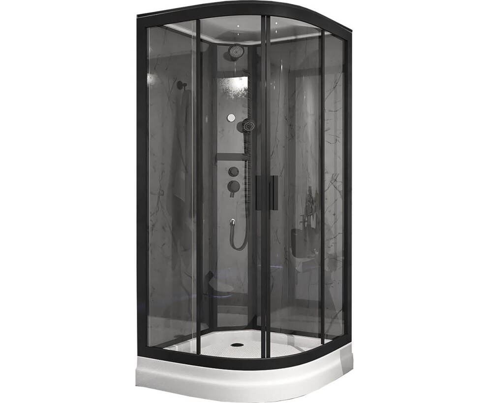 Фото № 18: Дизайн ванной с душевой кабиной: 30 современных вариантов