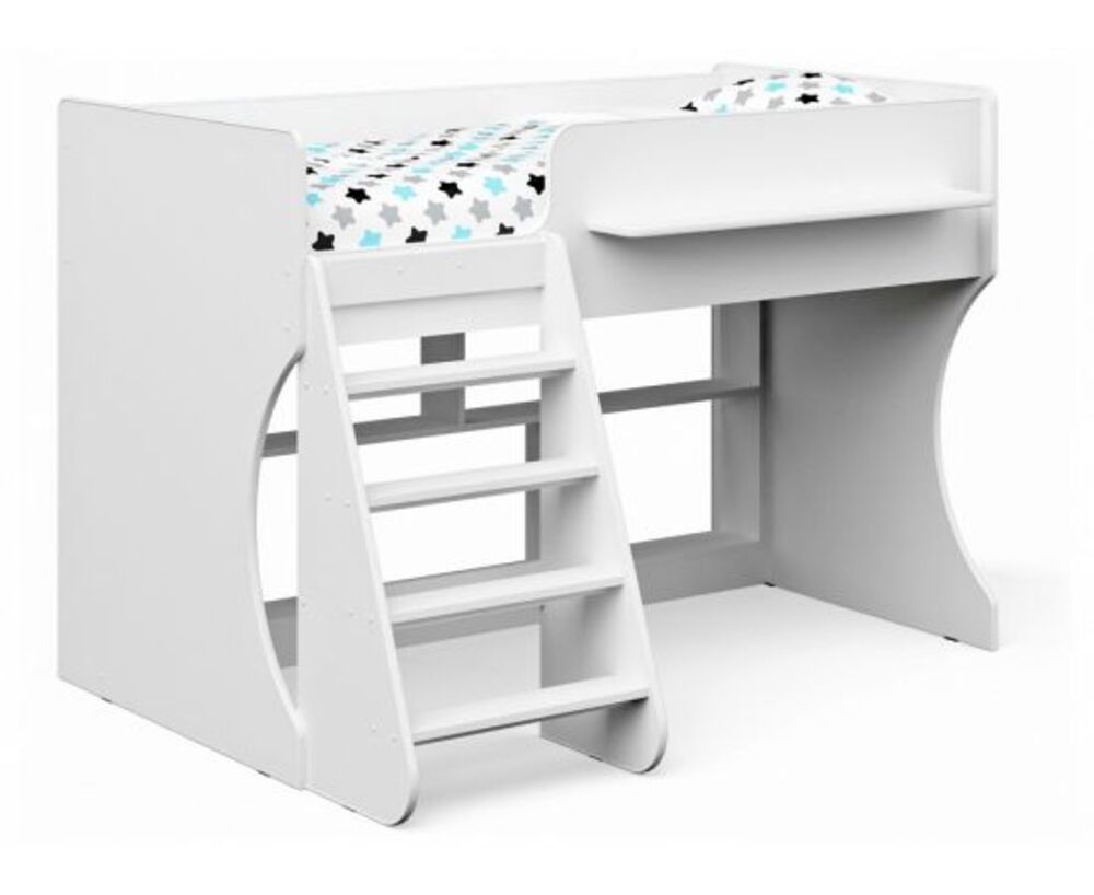 Фото № 2: Дизайн комнаты с кроватью-чердаком для взрослых: подборка интересных идей