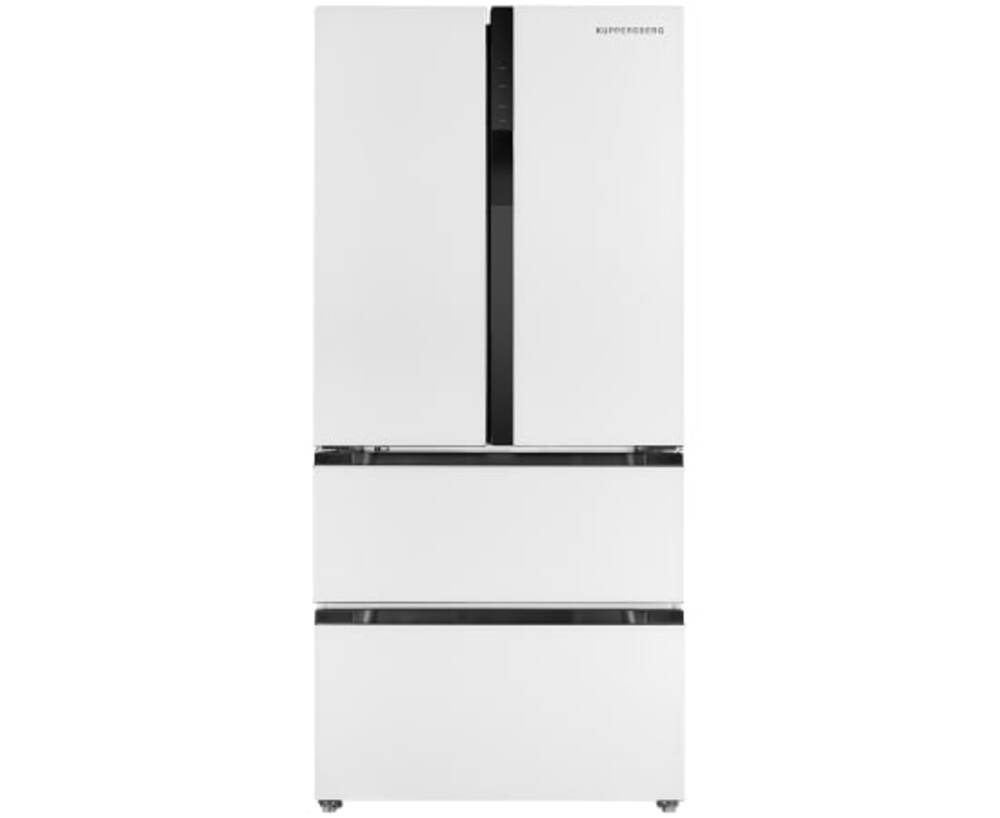 Фото № 1: Цветной холодильник на кухне: 30 смелых примеров