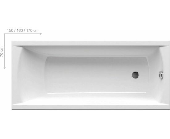 Акриловая ванна Ravak Classic 170x70