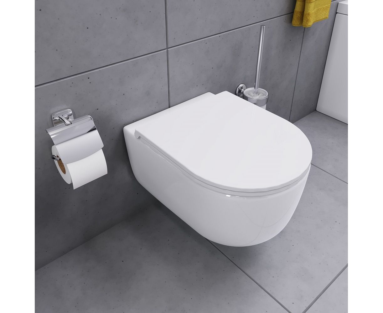 DX86C1700SC Sirius подвесной унитаз безободковый с сиденьем микролифт