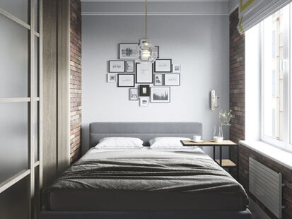 Фото № 5: Дизайн-проект однокомнатной квартиры 42.88  м² Современный стиль для ЖК Опалиха 03