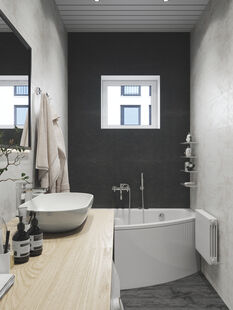 Фото № 6: Дизайн-проект однокомнатной квартиры 42.88  м² Современный стиль для ЖК Опалиха 03