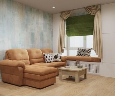 Фото № 5: Дизайн-проект четырехкомнатной квартиры 99.6  м² Современный стиль для ЖК Академика Павлова