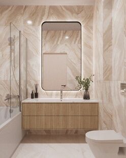 Фото № 6: Дизайн-проект четырехкомнатной квартиры 99.6  м² Современный стиль для ЖК Академика Павлова