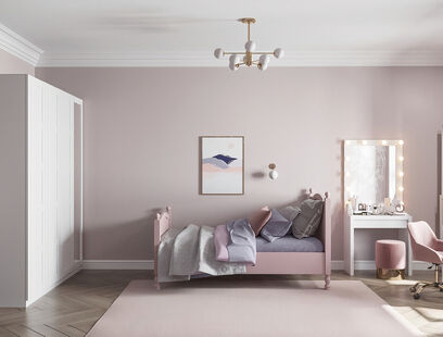 Фото № 6: Дизайн-проект четырехкомнатной квартиры 128.96  м² Современная классика для ЖК Green Park