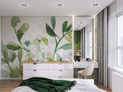 Фото № 4: Дизайн-проект трехкомнатной квартиры 66.26  м² Стиль Модернизм для ЖК Михайловский парк