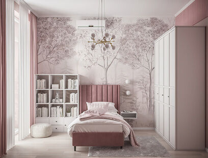 Фото № 2: Дизайн-проект однокомнатной квартиры 37.9  м² Стиль Модернизм для ЖК Рихард