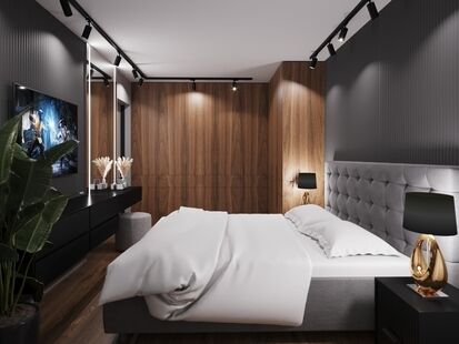 Фото № 2: Дизайн-проект трехкомнатной квартиры 65.14  м² Современный стиль для ЖК Московский