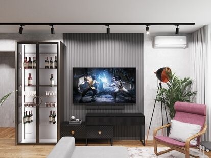 Фото № 6: Дизайн-проект трехкомнатной квартиры 65.14  м² Современный стиль для ЖК Московский