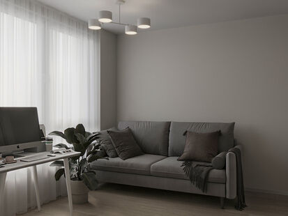 Фото № 5: Дизайн-проект двухкомнатной квартиры 51.9  м² Современный стиль для ЖК Волоколамский 24